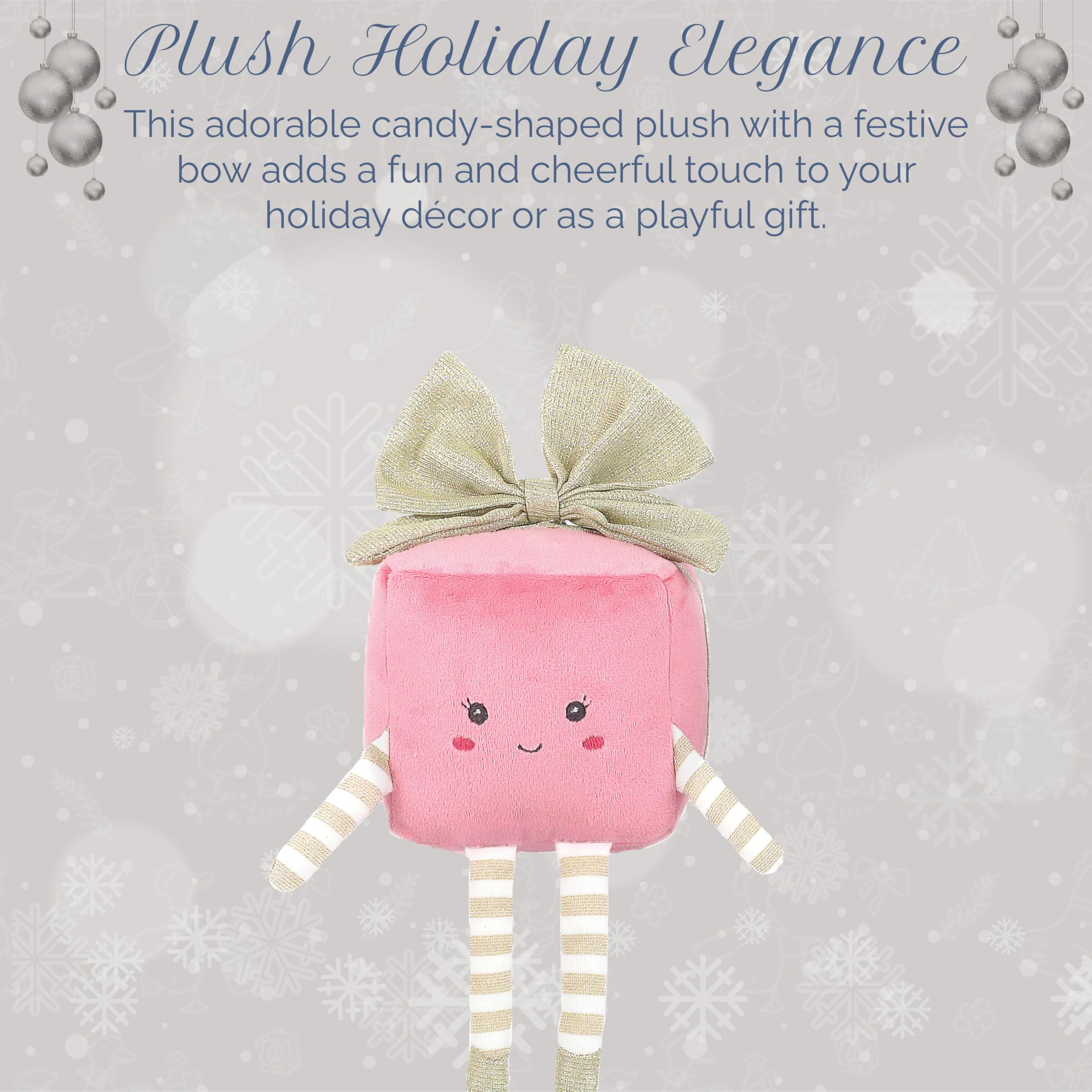 MON AMI Pretty Present Plush – 8 inches Pink Gift Box Plush Toy with Gold Bow | Festive Holiday... | Amazon (US)