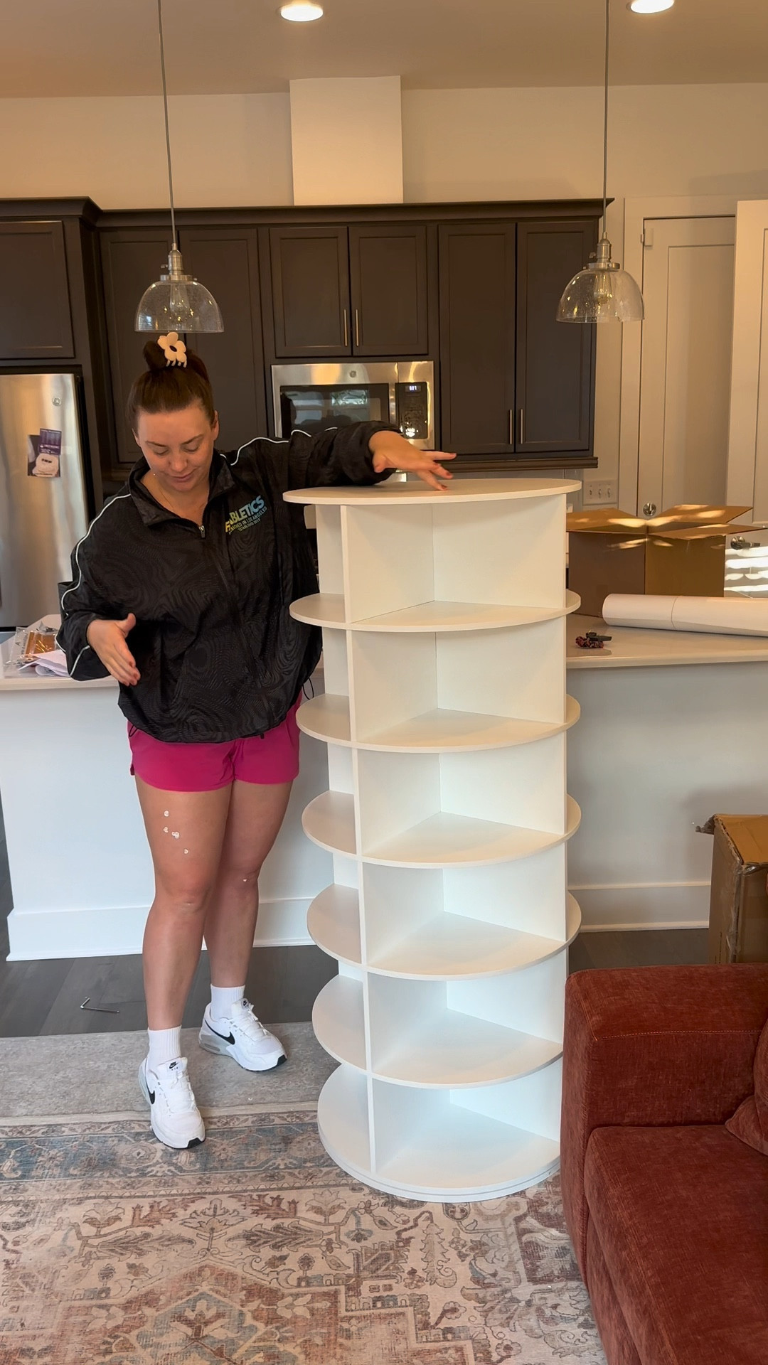 Spinning shoe rack to elevate your closet organization and aesthetic shoe display! 

#LTKShoeCrush #LTKVideo #LTKHome