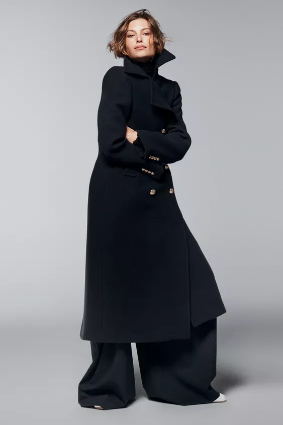 LONG WOOL BLEND COAT ZW COLLECTION | Zara US