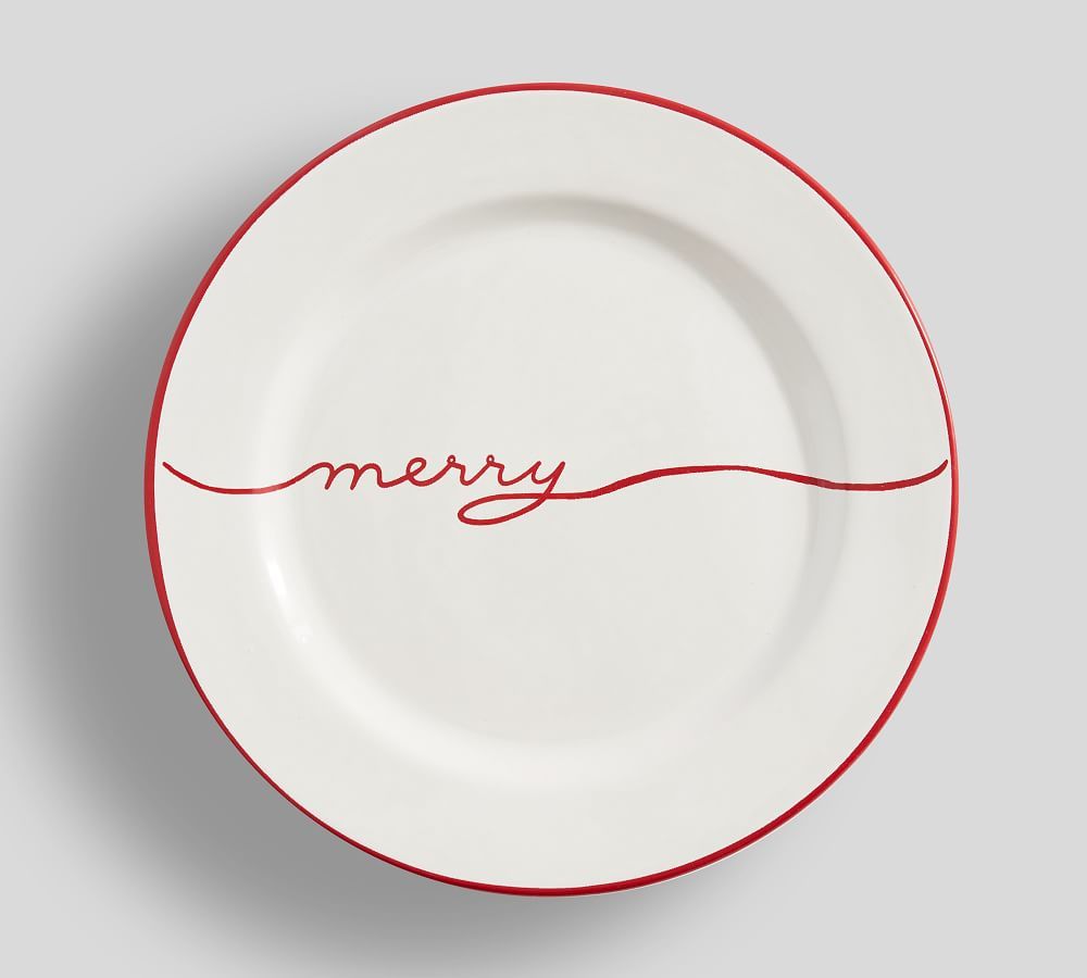 Tahoe Merry Stoneware Salad Plates - Set of 4 | Pottery Barn (US)