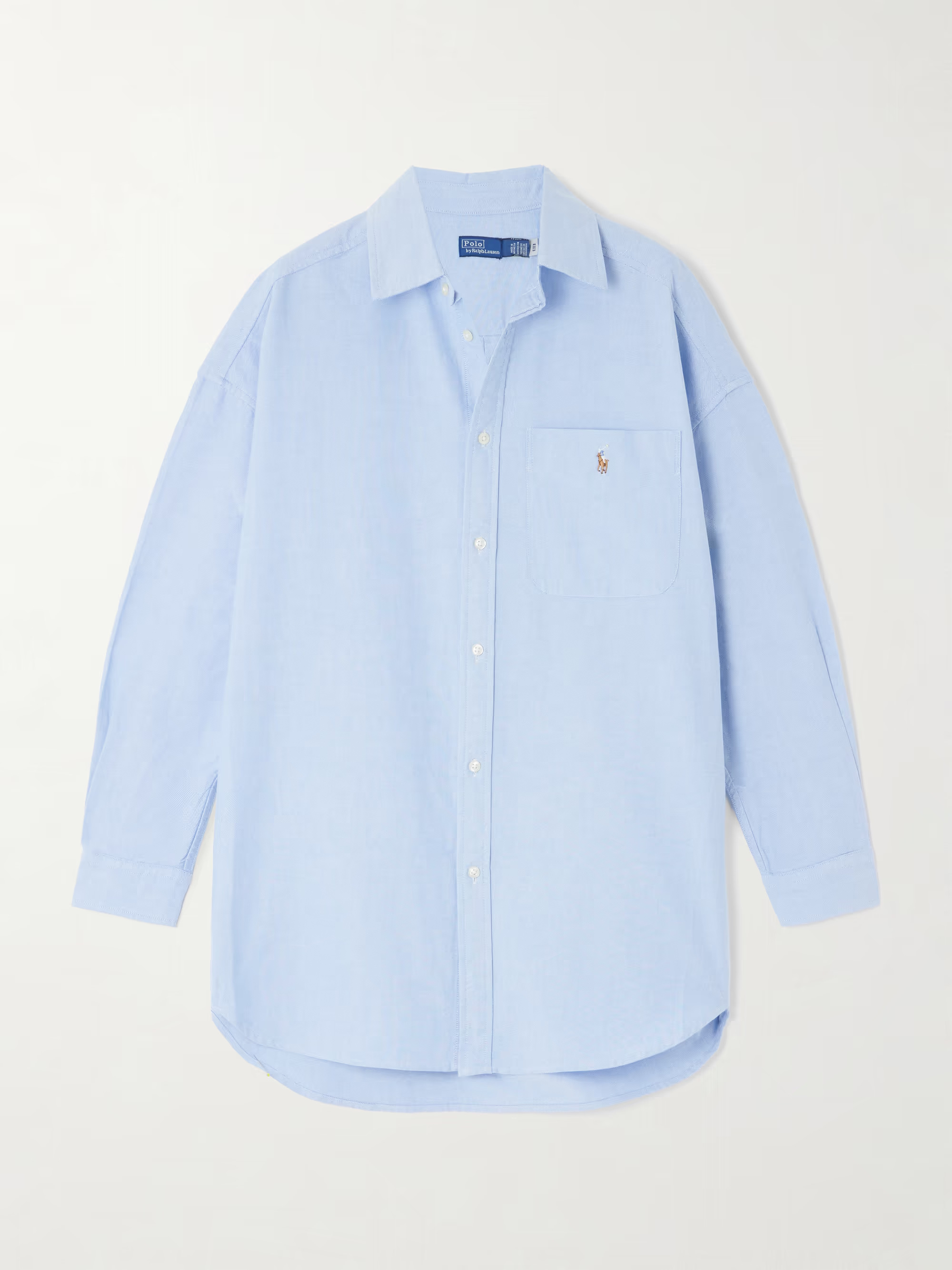 Embroidered cotton-poplin shirt | NET-A-PORTER APAC