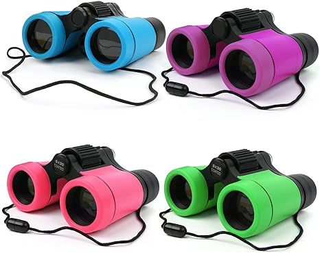 Kids Binoculars Shock Proof Toy Binoculars Set for Age 3-12 Years Old Boys Girls Bird Watching Ed... | Amazon (US)
