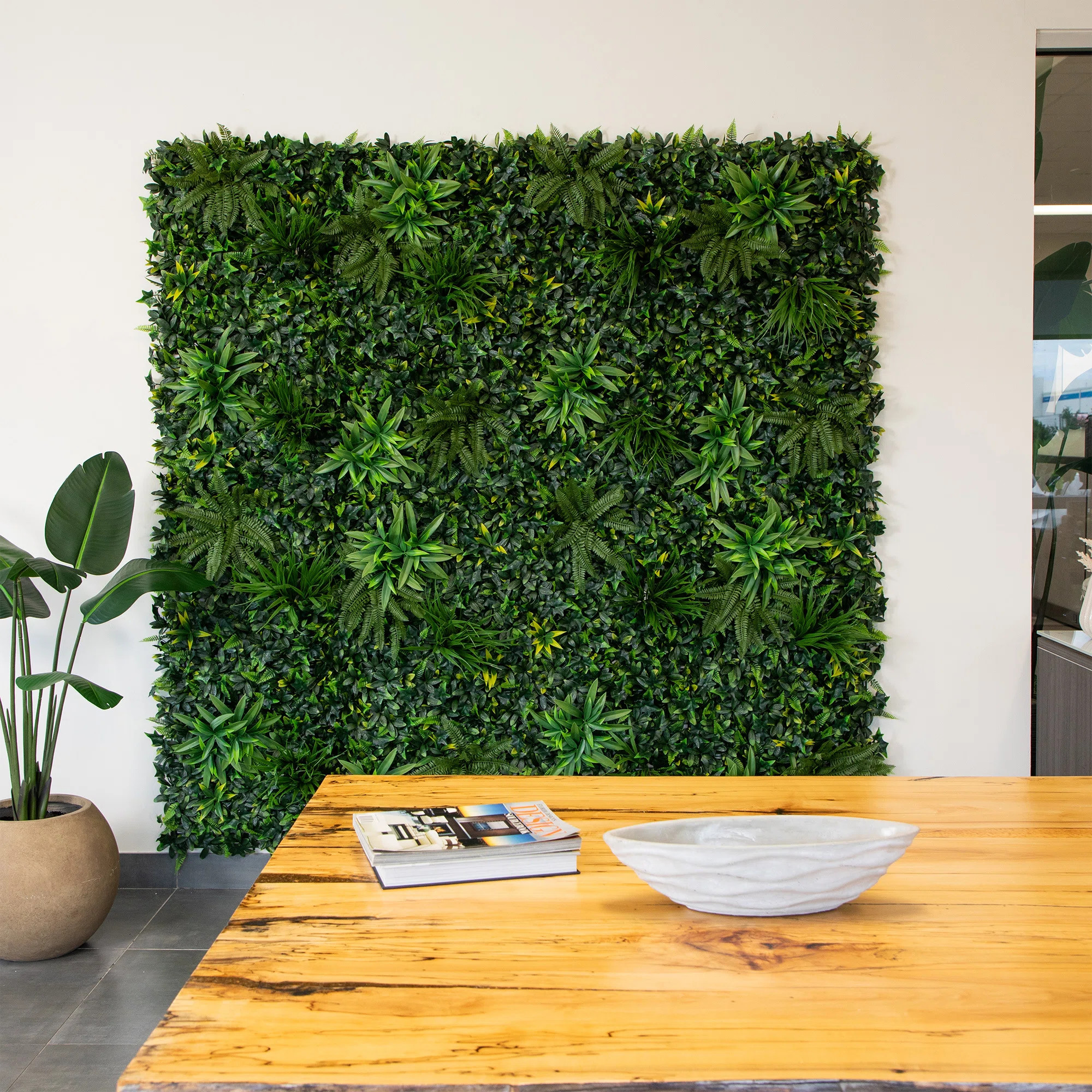 40in. x 40in. UV Resistant Andean Cloud Forest Artificial Living Wall Panel (Indoor/Outdoor) | Wayfair North America