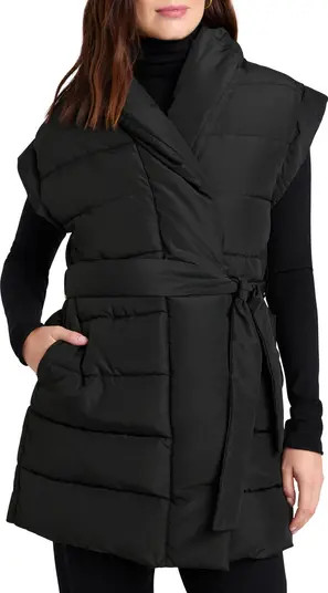 x @Cellajaneblog Long Quilted Puffer Vest | Nordstrom