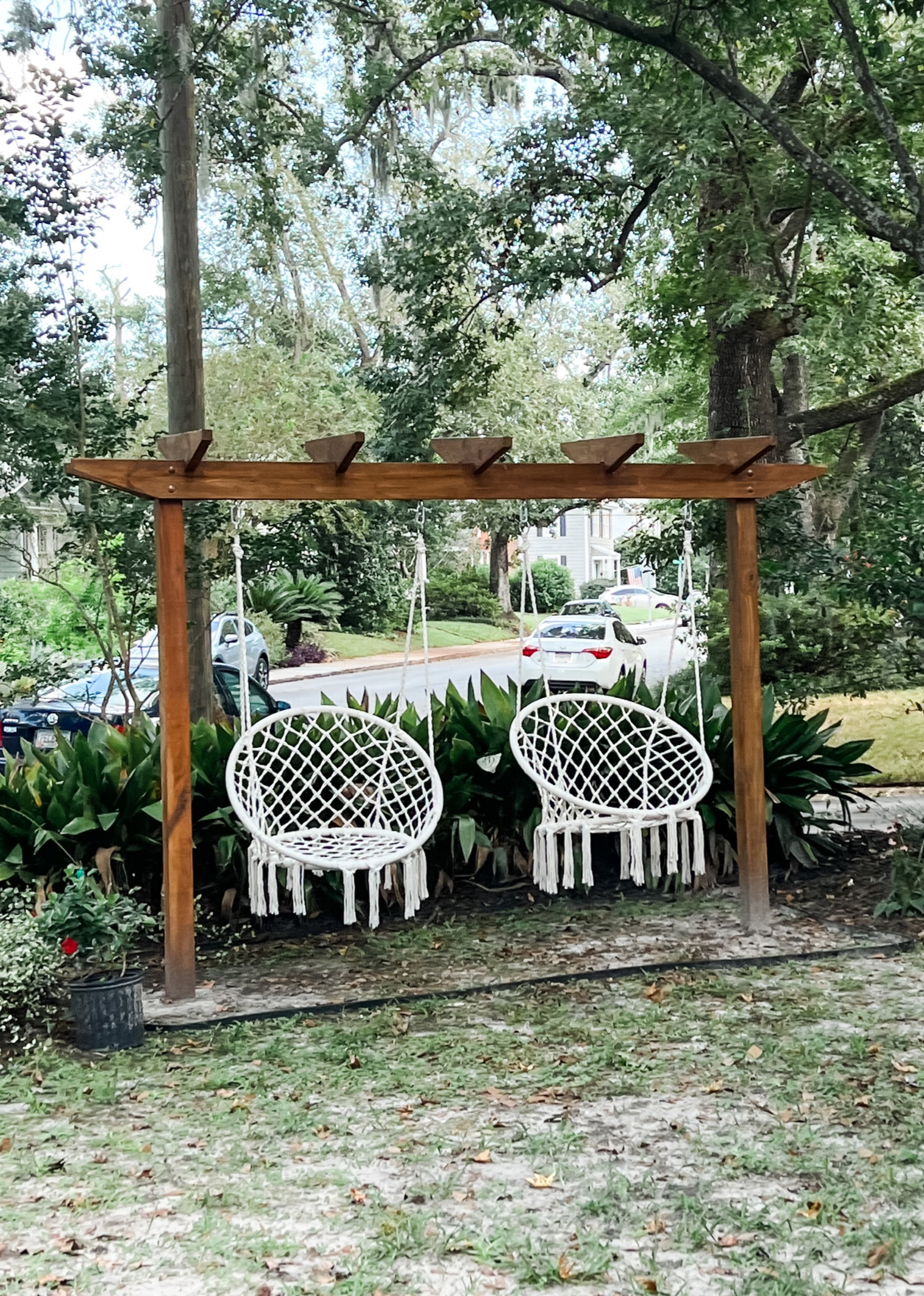 The sweetest macrame swings! 

Outdoor Swing 
Garden inspiration 

#LTKhome #LTKfamily #LTKkids