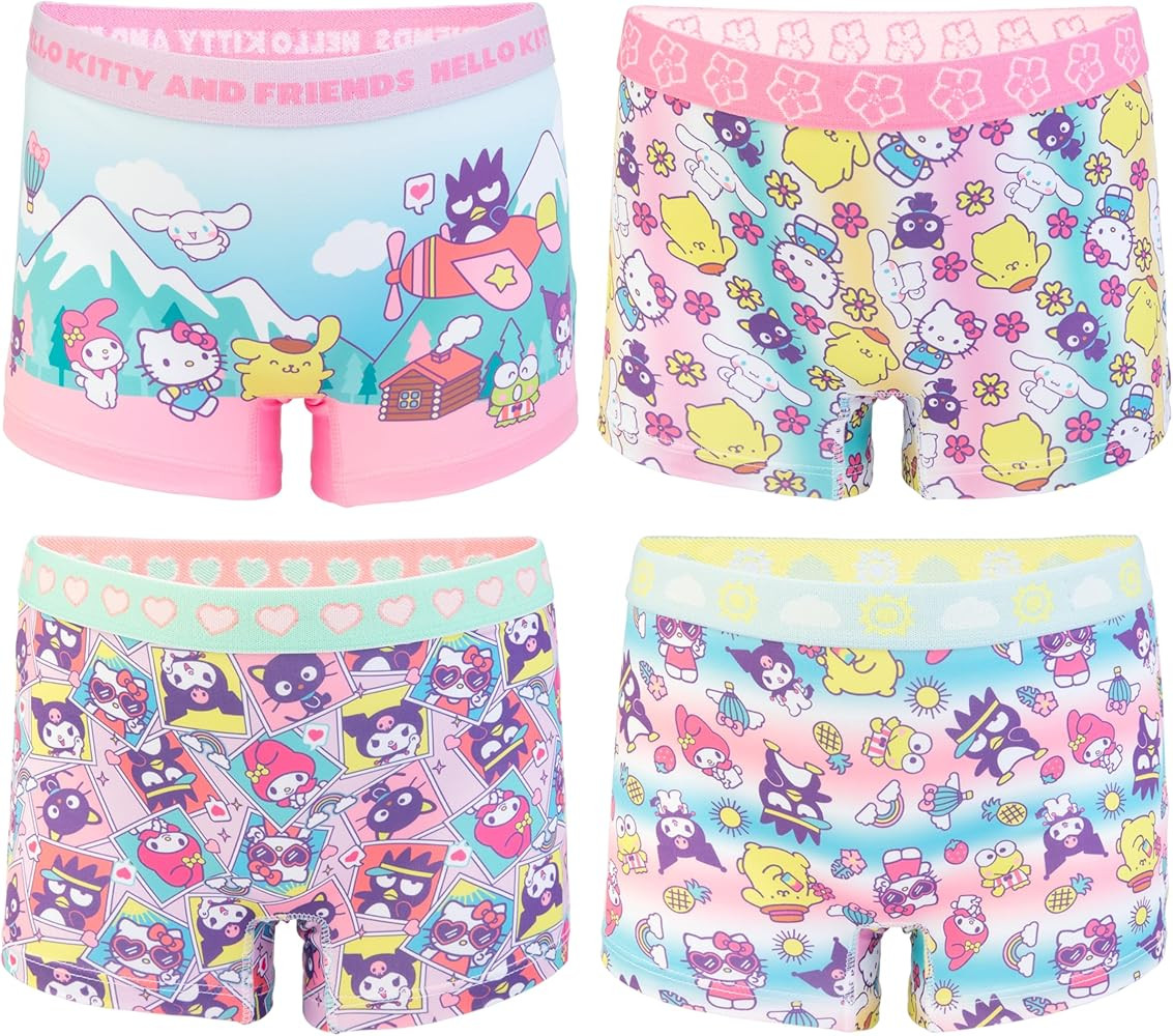 Hello Kitty girls 100% Combed Cotton Underwear in Sizes 2/3t, 4t, 4, 6 and 8 | Amazon (US)