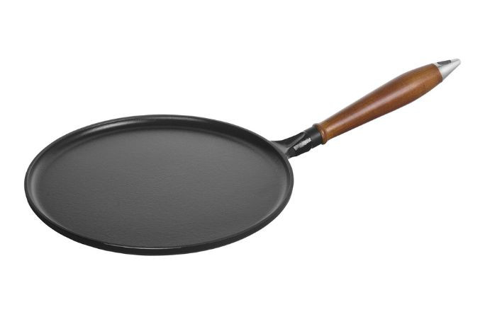 Staub Cast Iron Crepe Pan with Spreader and Spatula, black matte | The ZWILLING Group Cutlery & Cookware
