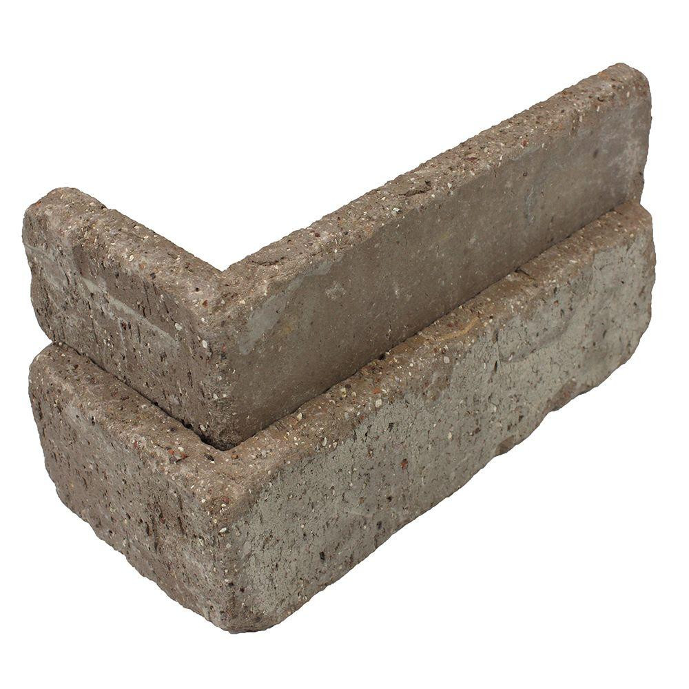 Old Mill Brick Rushmore Thin Brick Singles - Corners (Box of 25) - 7.625 in x 2.25 in (5.5 linear ft | The Home Depot