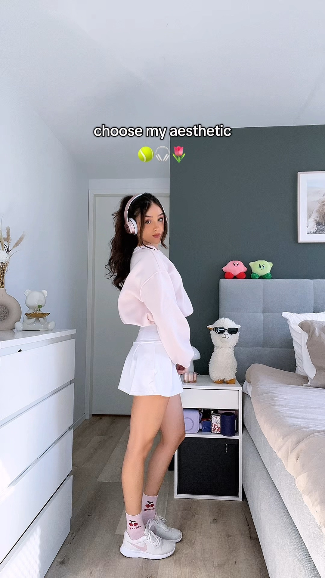 4 different outfit aesthetics for spring🌸 - spring outfit inspo 

Oversized vegan leather burgundy jacket • pleated black mini skirt with shorts • black tights • knee high burgundy high heel boots • pink oversized button down shirt • burgundy red shoulder bag • white pleated mini skirt • pink cradigan • hair band • white flats • pink shoulder bag • white wide leg pants • datk blue navy oversized button down shirt • white pointed toe heels • brown square bag clutch • white tennis sports fitness skirt • oversized sweater pink • sneakers with pink socks 

#LTKstyletip #LTKspring #LTKsale