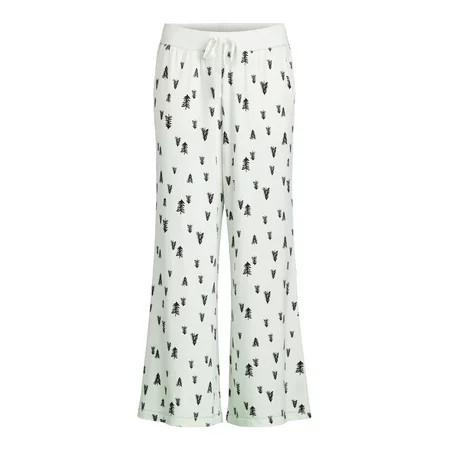 Joyspun Women s Hacci Knit Tree Print Sleep Pants 30.5” Inseam Sizes XS-3X | Walmart (US)
