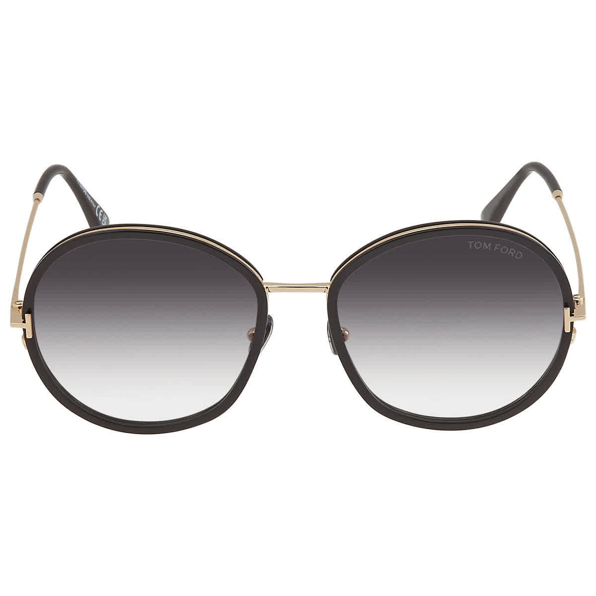 Tom Ford Gradient Smoke Round Ladies Sunglasses FT0946 01B 58 | Jomashop.com & JomaDeals.com