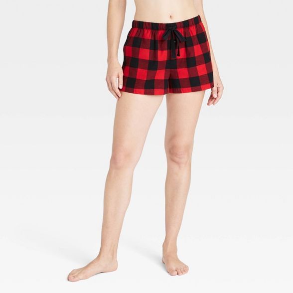 Women's Plaid Flannel Pajama Shorts - Stars Above™ | Target