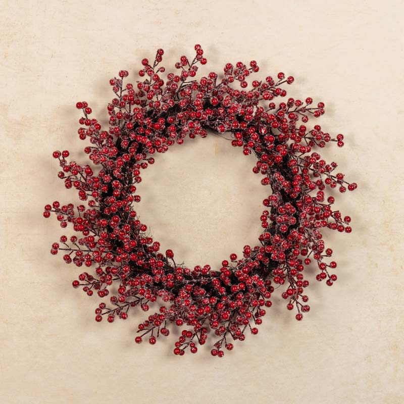 Iced Red Berry Wreath | The Company Store | The Company Store