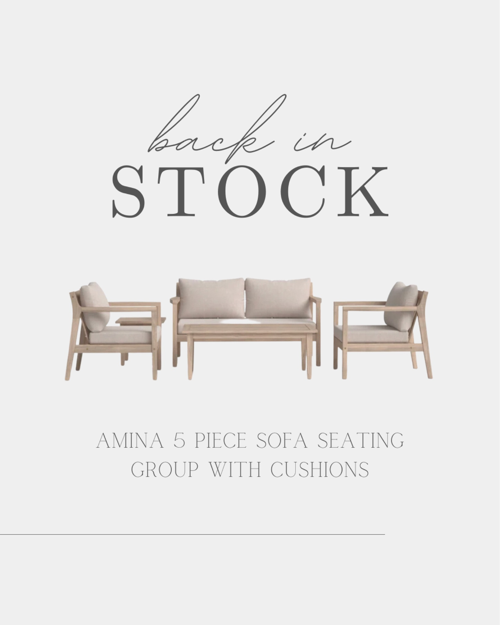 Our favorite outdoor seating set from Wayfair is back in stock! 

#patio #backyard #couch #sofa #summer

#LTKhome #LTKFind #LTKSeasonal