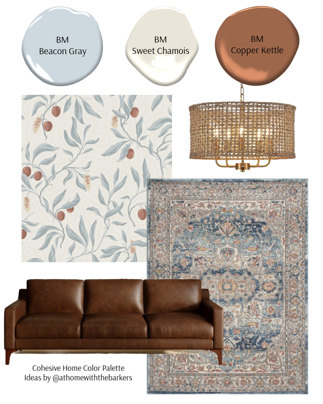 DIY home decorating living room mood board 

 