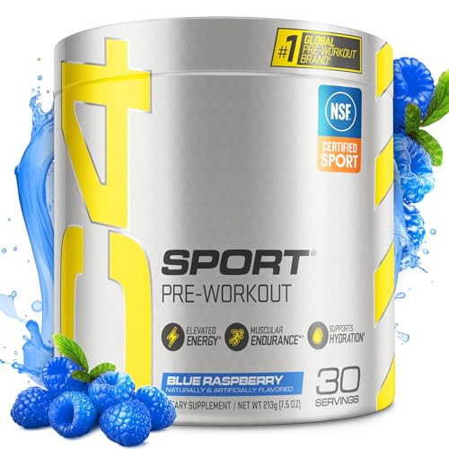Cellucor C4 Sport Pre Workout Powder Blue Raspberry - Pre Workout Energy with 3g + 135mg Caffeine... | Amazon (US)