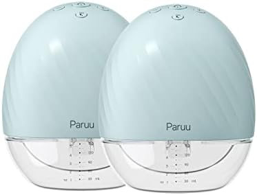 Double Wearable Breast Pump, Paruu Hands Free Breast Pump X2 with 2 Modes & 5 Levels, Electric Po... | Amazon (US)