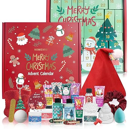 Advent Calendar for Teen Girls, 24pcs Bath and Body Christmas Gifts Sets for Women, Spa Gift Bask... | Amazon (US)