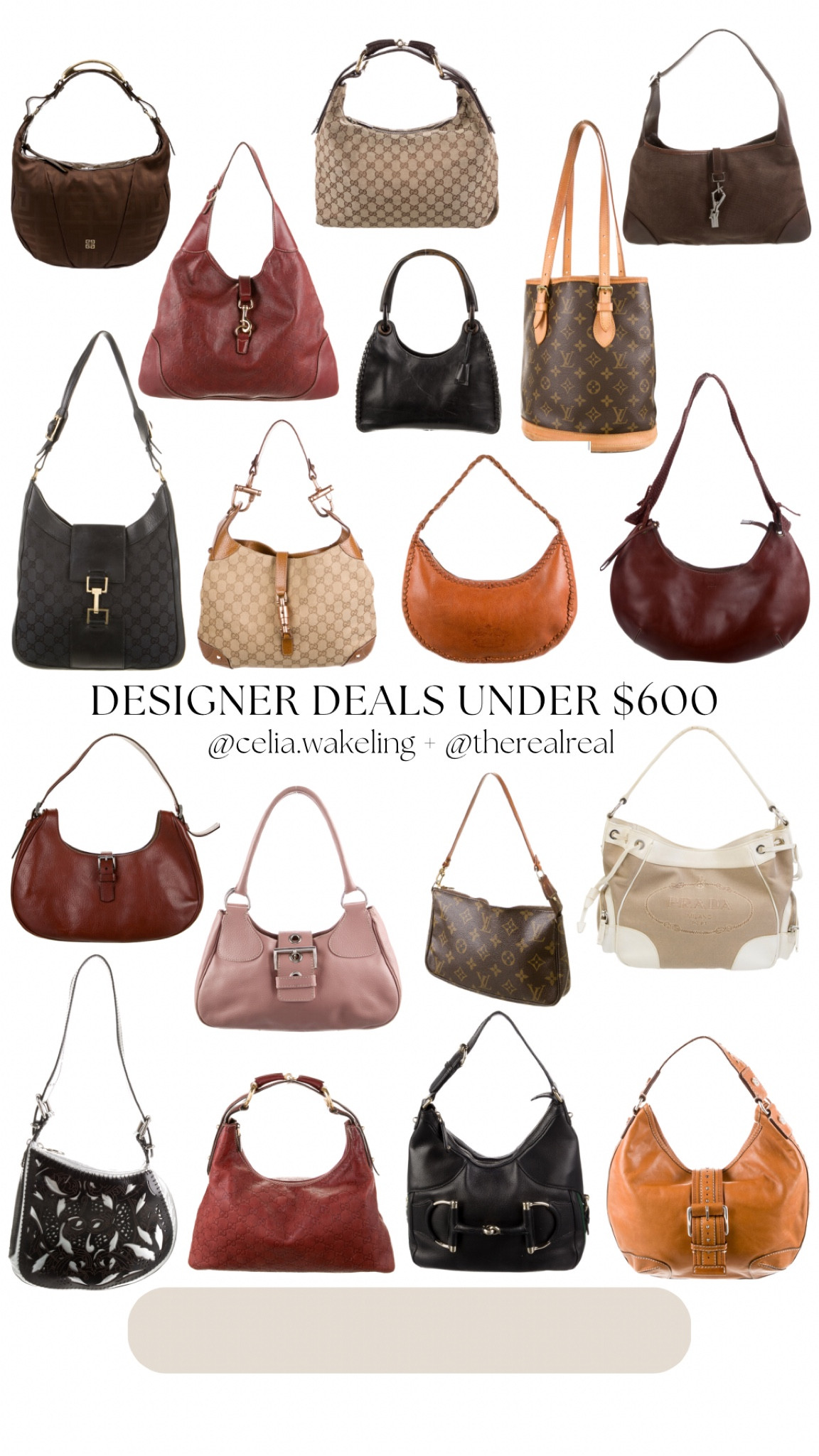 Designer deals at The Real Real!! I love a vintage find. All of these handbags are under $600!

#LTKsalealert #LTKitbag
