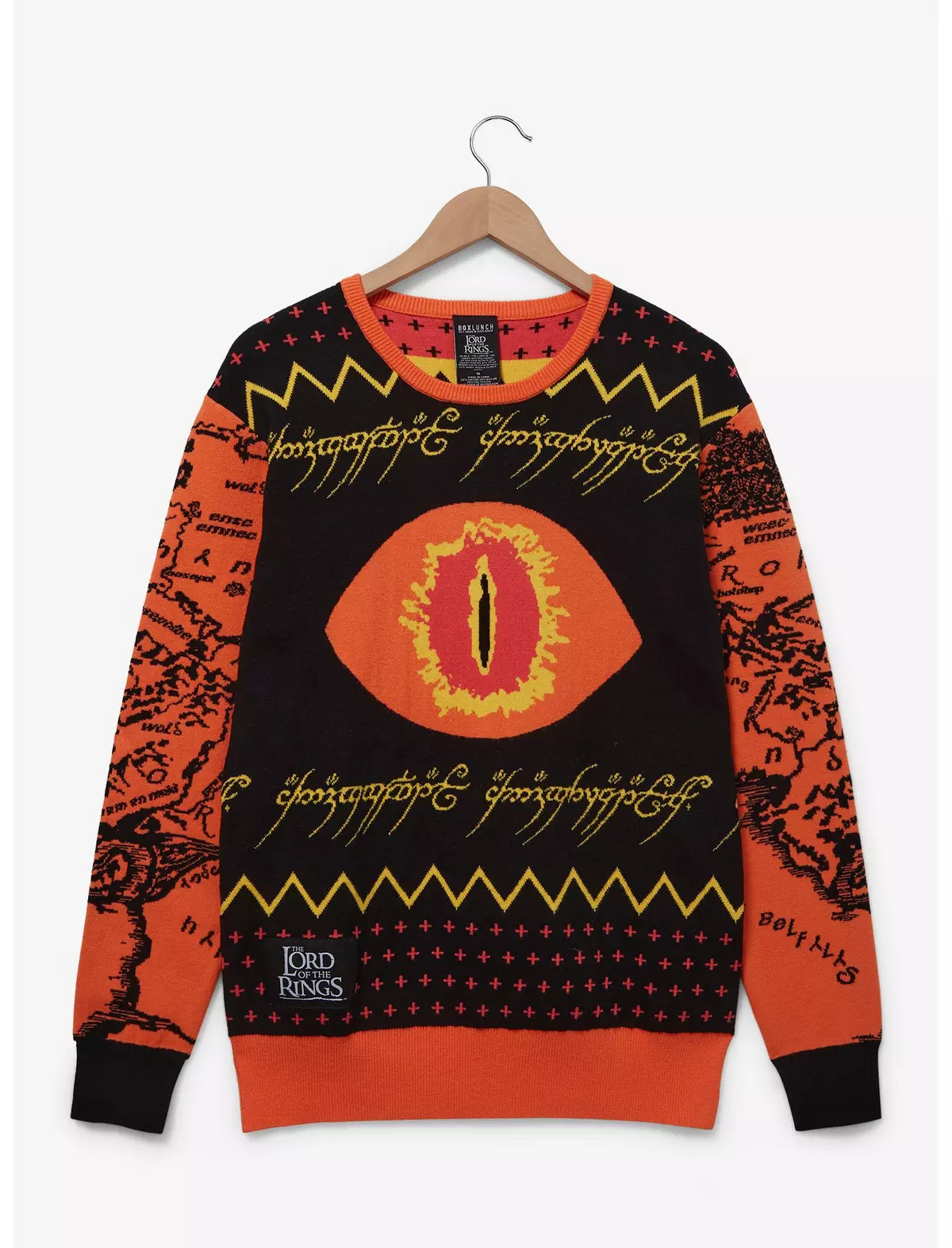 The Lord of the Rings Eye of Sauron Patterned Holiday Sweater - BoxLunch Exclusive | BoxLunch