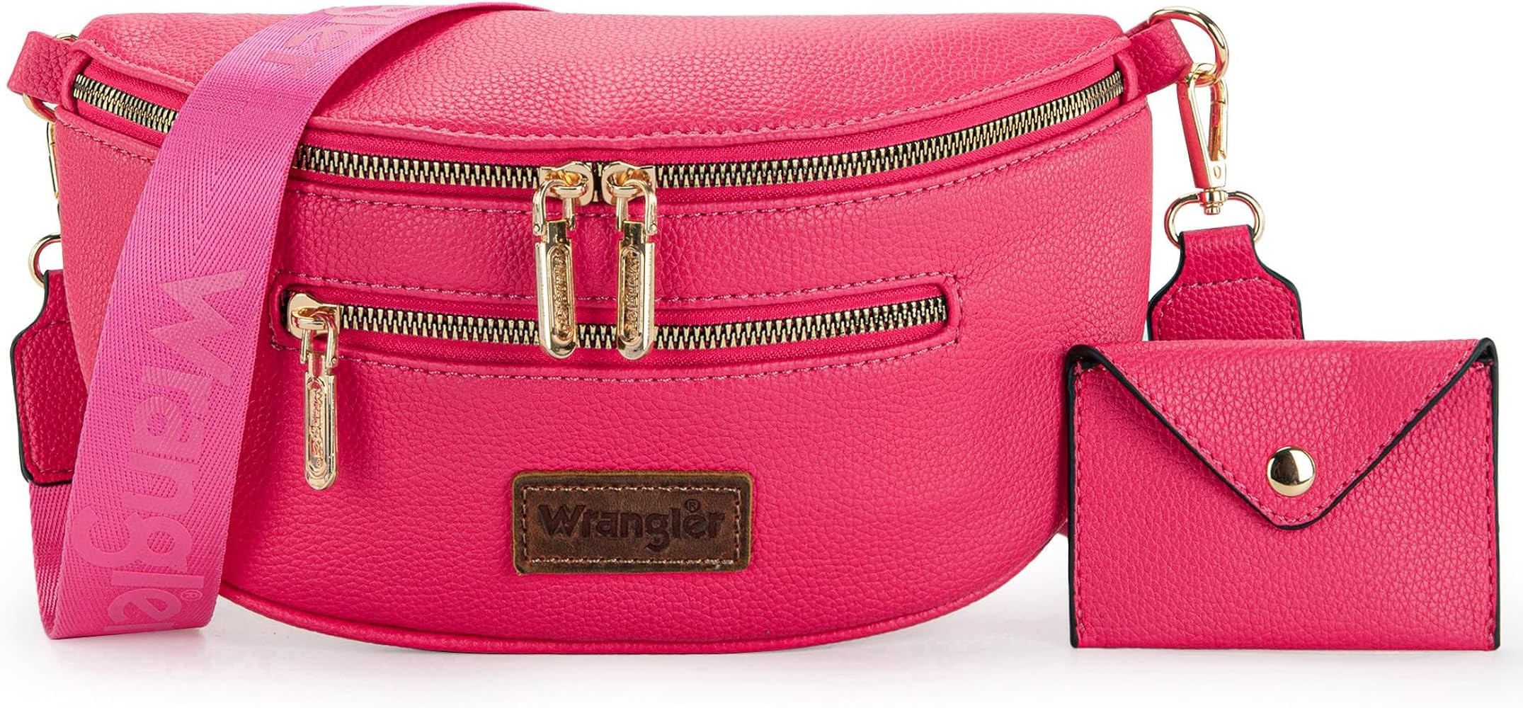 Wrangler Fanny Packs for Women Crossbody Sling Bag Waist Pack Belt Bag with Card Holder | Amazon (US)