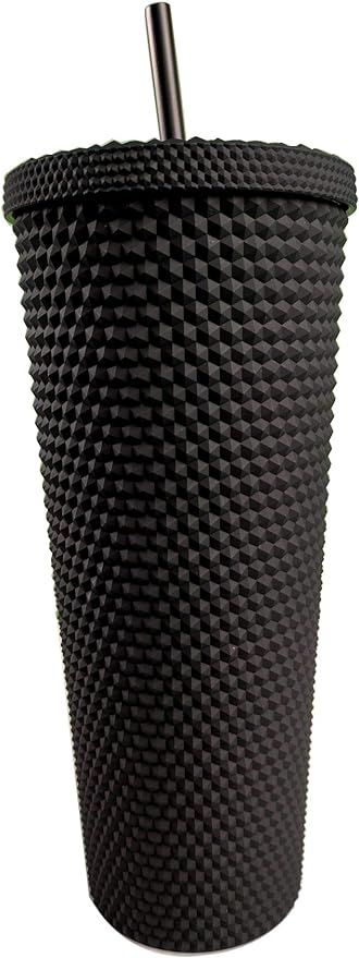 MATTE BLACK Tumbler 24 Oz Studded ⭐️⭐️⭐️⭐️⭐️ by Visa and Vacations | Amazon (US)