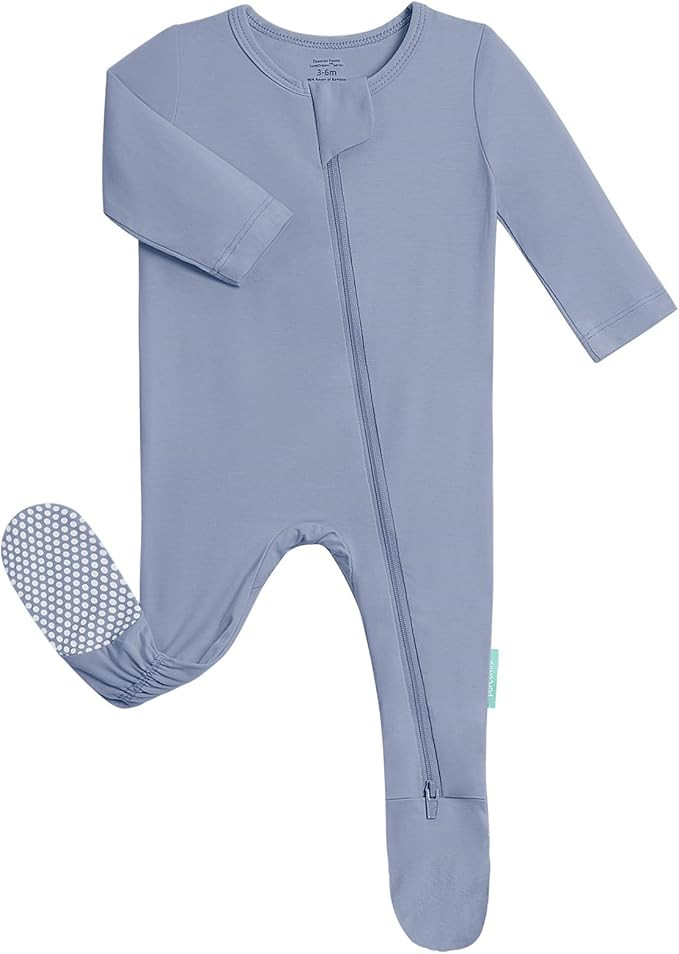 PurComfy Baby Zipper Footie Pajamas, Supersoft Bamboo Rayon Baby Footed Pjs Boy Girl 0-3-6-9-18-2... | Amazon (US)