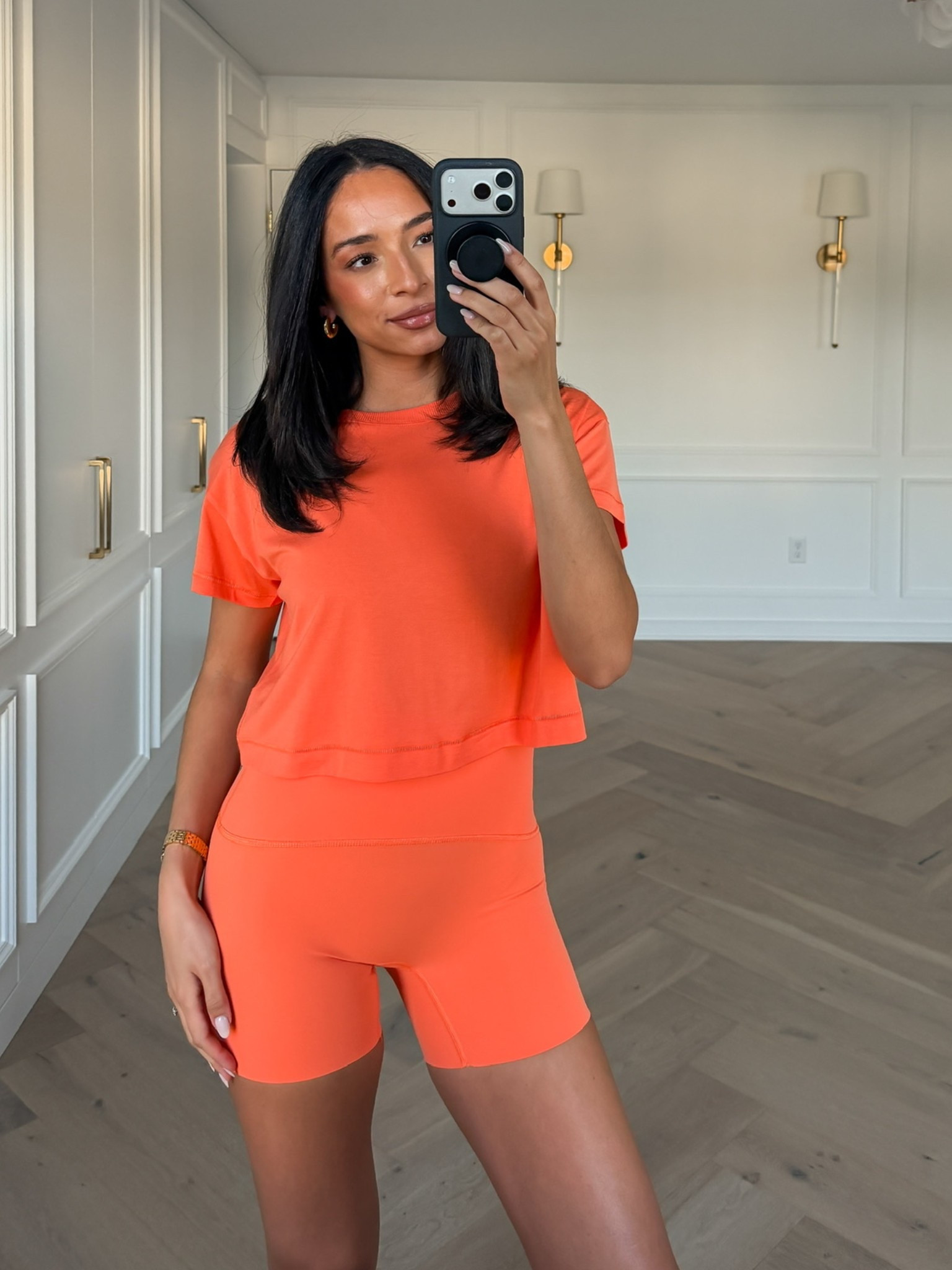 Use code NENAXSPANX for 15% OFF your first order! These shorts are magic & This color is perfect for spring and summer 😍 Wearing size S cropped tee and size S bike shorts 

work from home outfit, activewear, workout outfit, errands outfit, casual outfit, mom outfit, postpartum outfit, loungewear, matching set, summer outfit

#LTKTravel #LTKSeasonal #LTKActive