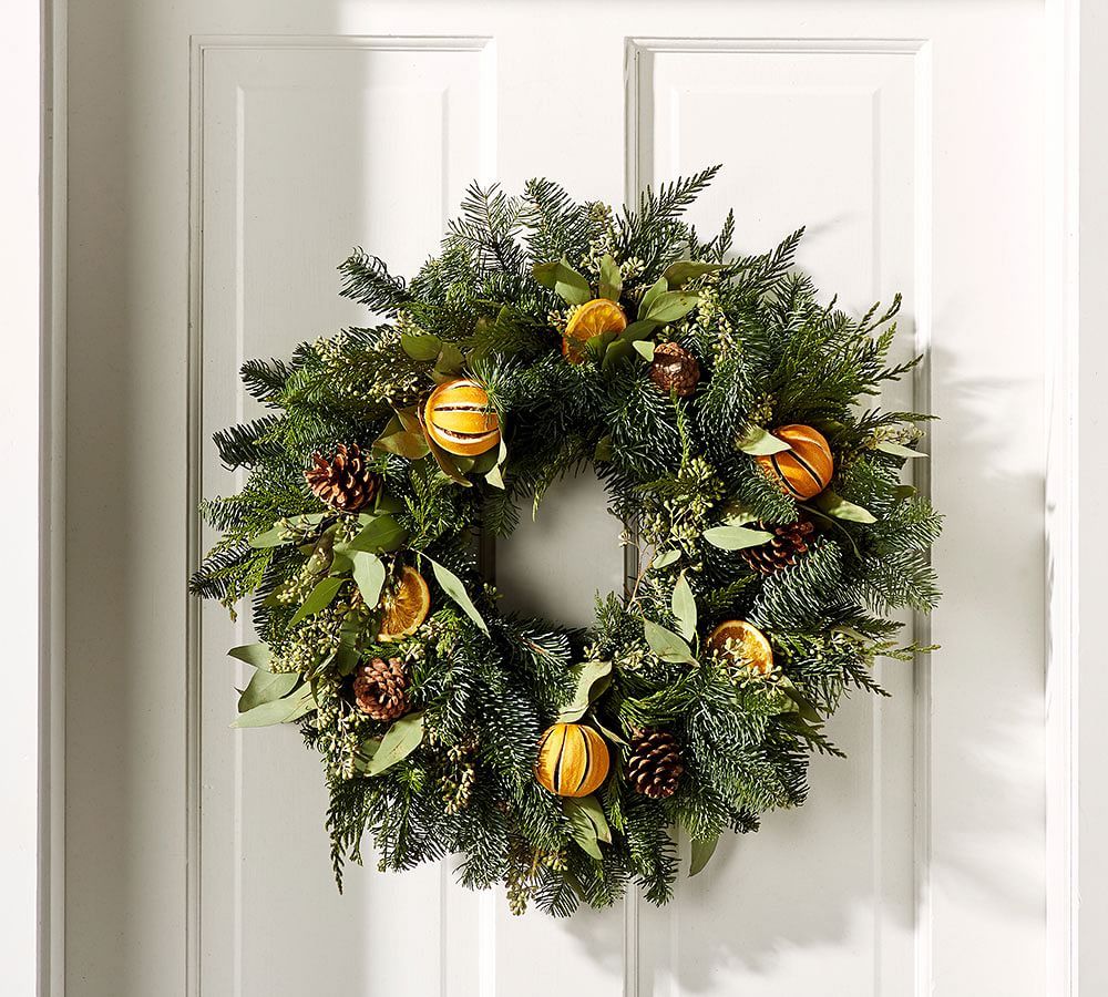 Fresh Holiday Citrus Wreath | Pottery Barn (US)