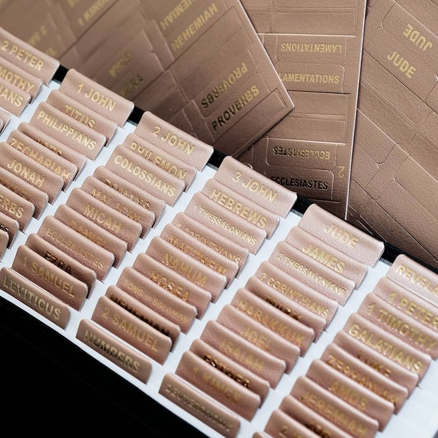 UPAFEXXI- Leather Bible tabs, Bible Tabs for Women and Men, Bible Tabs for Study Bible, 80 Bible ... | Amazon (US)