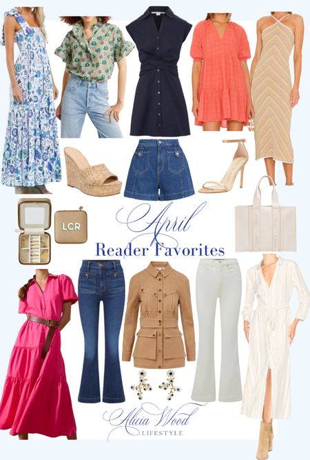 April reader favorites

Mini and maxi dresses, jeans, shorts, tops, shoes, sandals, wedges, jackets, totes, handbags, jewelry and more! 

#LTKFind #LTKshoecrush #LTKstyletip