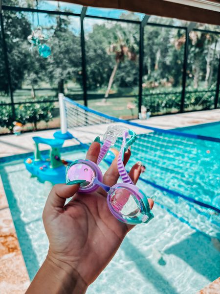 Best kids goggles for summer. Easy to put on and tangle free with the easy clip in the back.  Come in a pack of two 

#LTKSwim #LTKFamily #LTKKids