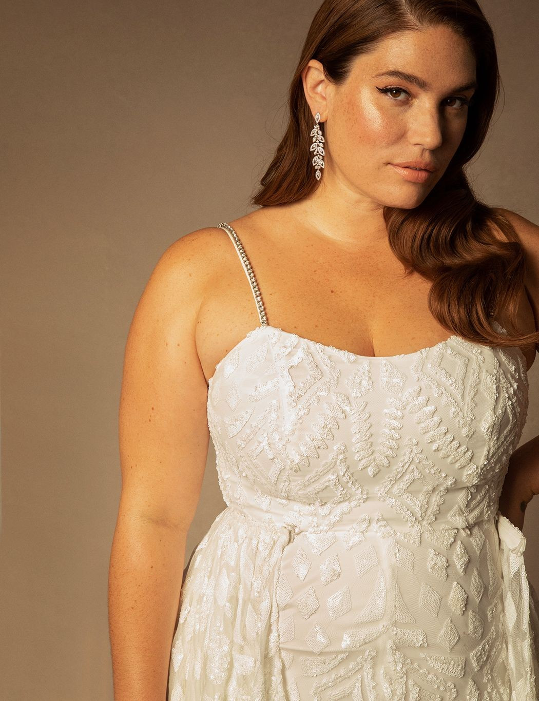 Bridal by ELOQUII Sequin Gown With Detachable Skirt | Eloquii