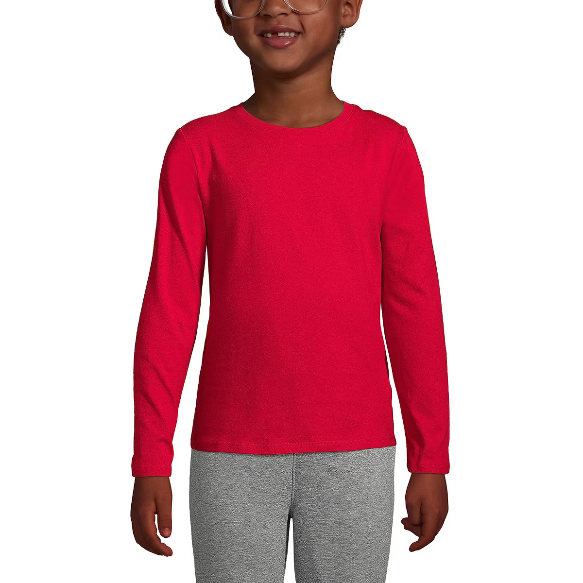 Lands' End School Uniform Kids Long Sleeve Essential T-shirt | Target