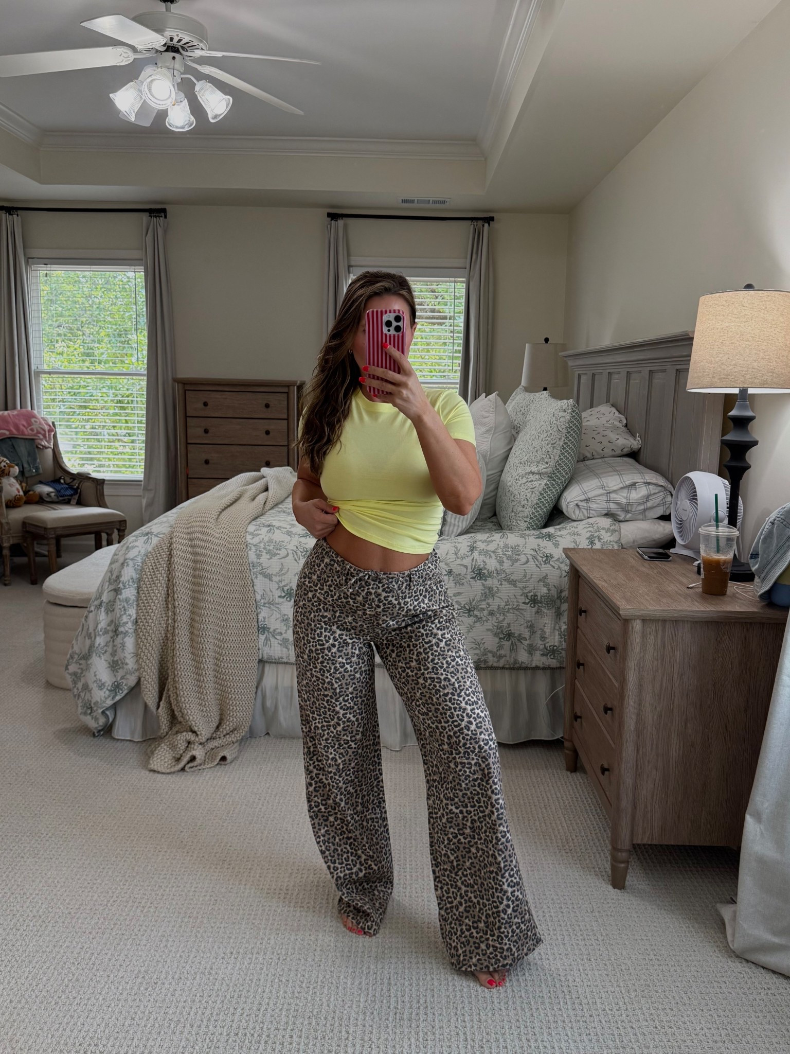 these leopard pants & this butter yellow top! #walmart #walmartfashion #fashion

#LTKgrwm #LTKootd