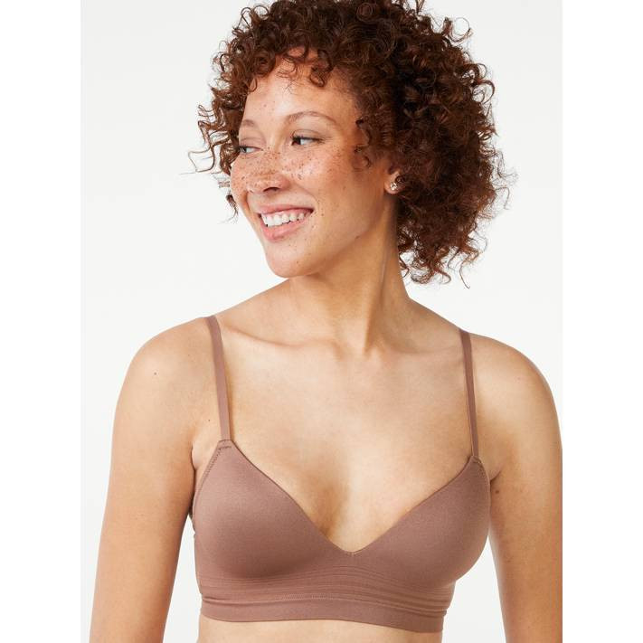Joyspun Women's Seamless Light Lift Wire Free Bra, Sizes S to 3XL | Walmart (US)