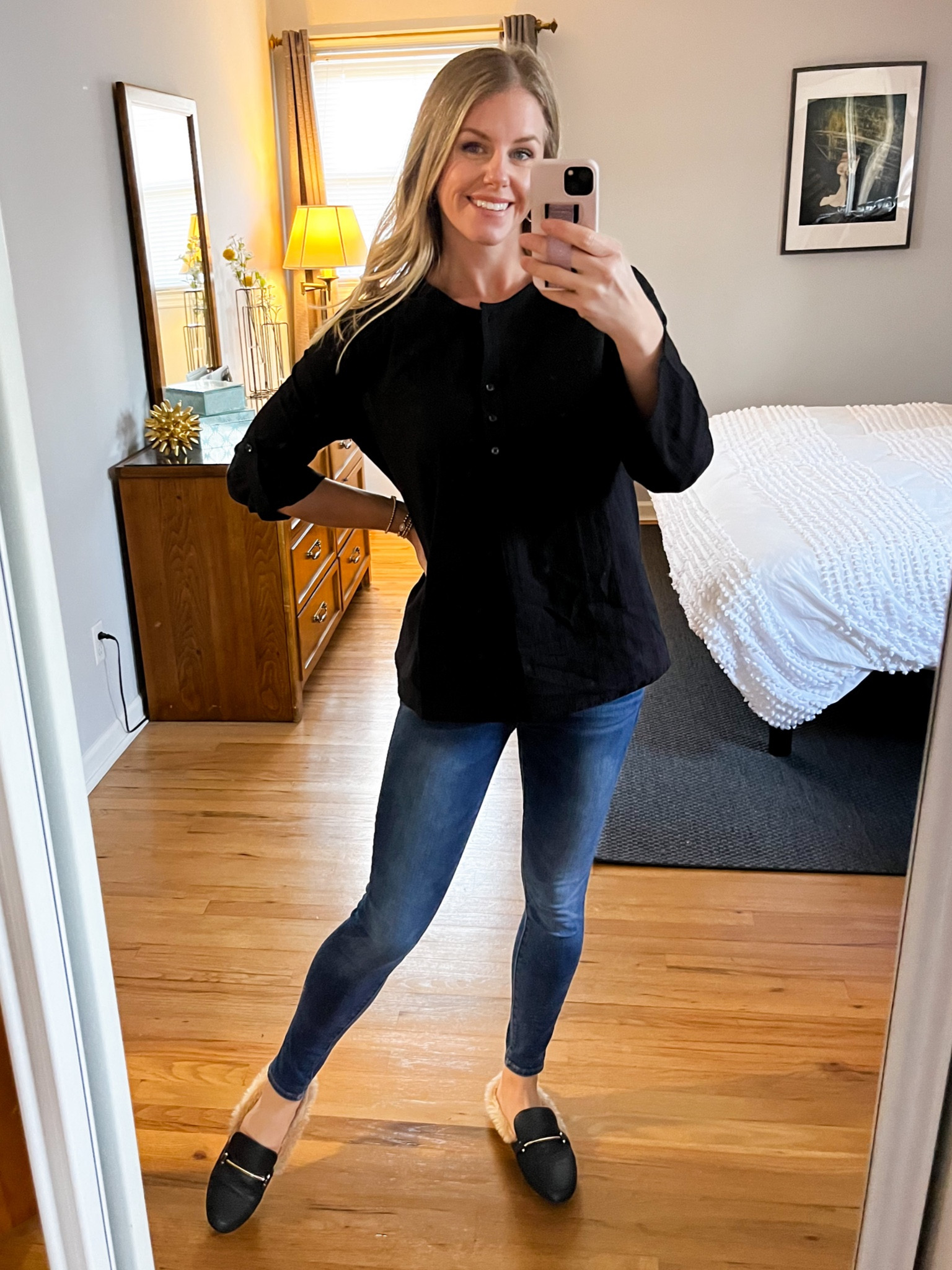 Nice and light top! Perfect for pairing with jeans. Runs true to size. Wearing size small!

#LTKworkwear #LTKunder50 #LTKHoliday