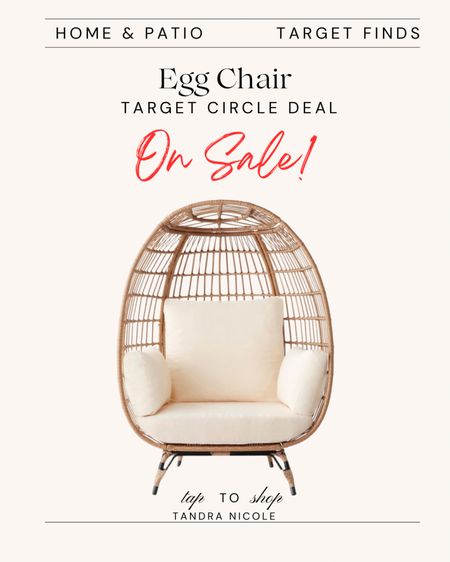 My favorite egg chair is currently part of the Target circle deals!

This chair is so comfortable. I actually use our indoors but it’s a great patio chair too.

#LTKxTarget #LTKsalealert #LTKhome