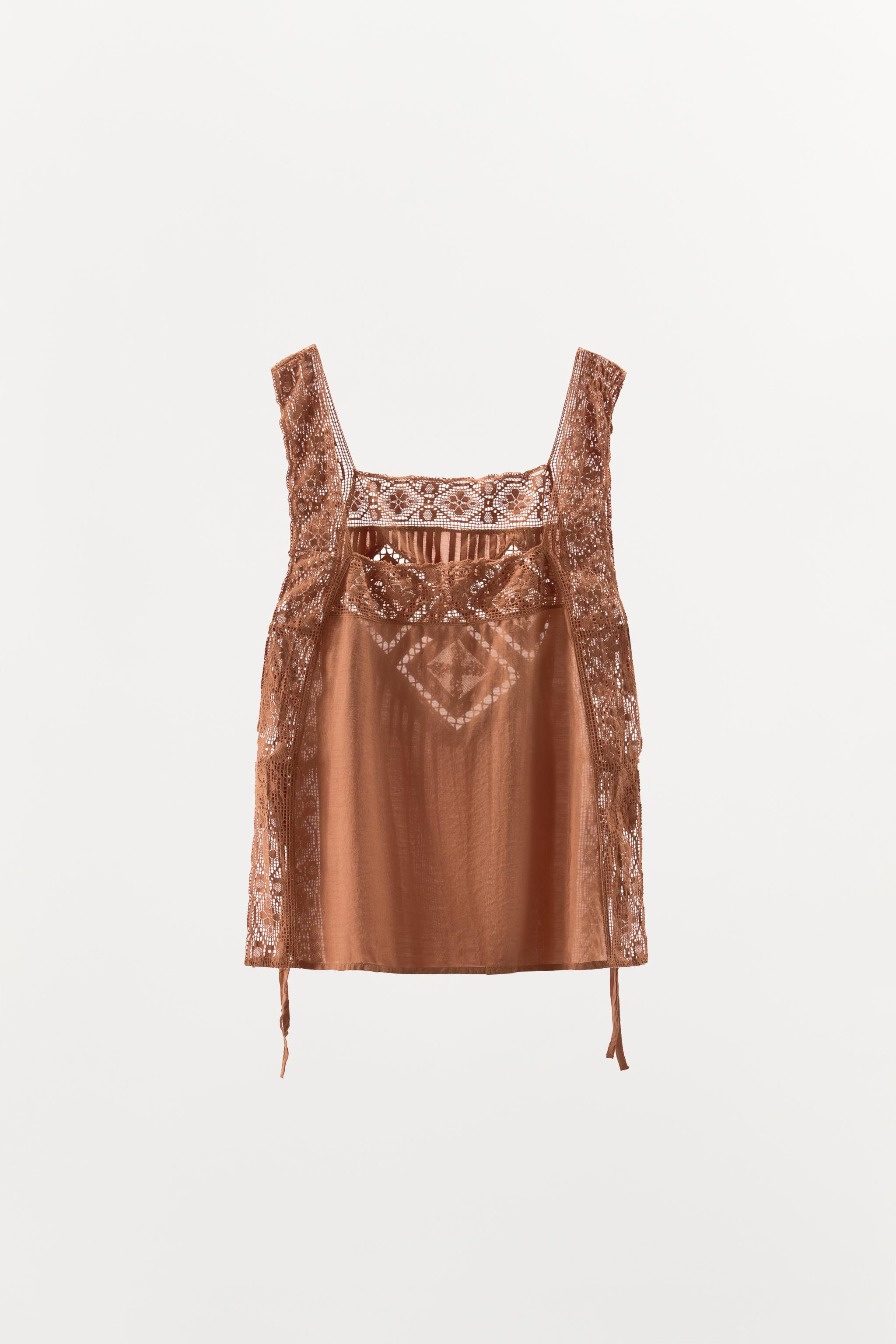 LIMITED EDITION RHOMBUS LACE TOP | Zara US