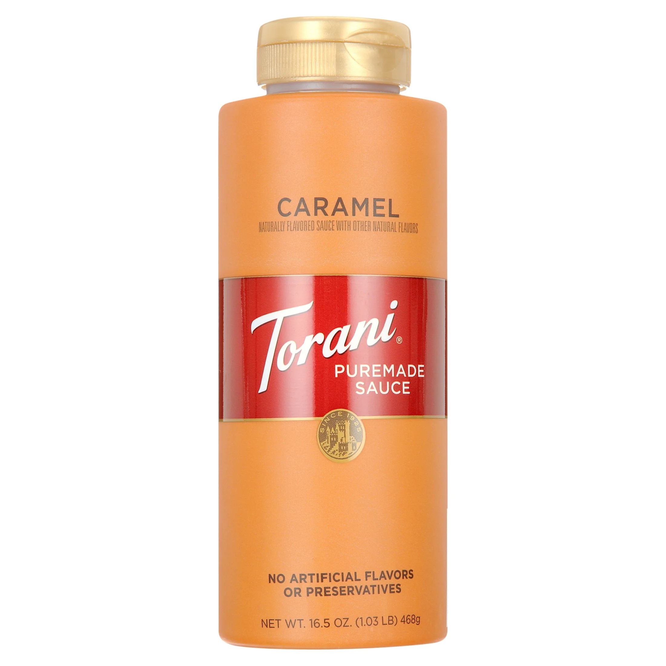Torani Puremade Caramel Sauce, Authentic Coffeehouse Sauce and Dessert Topping, Plastic Squeeze B... | Walmart (US)