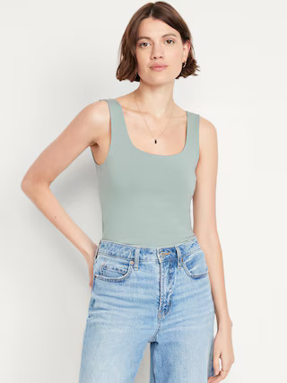 Double-Layer Scoop-Neck Tank Top | Old Navy (US)