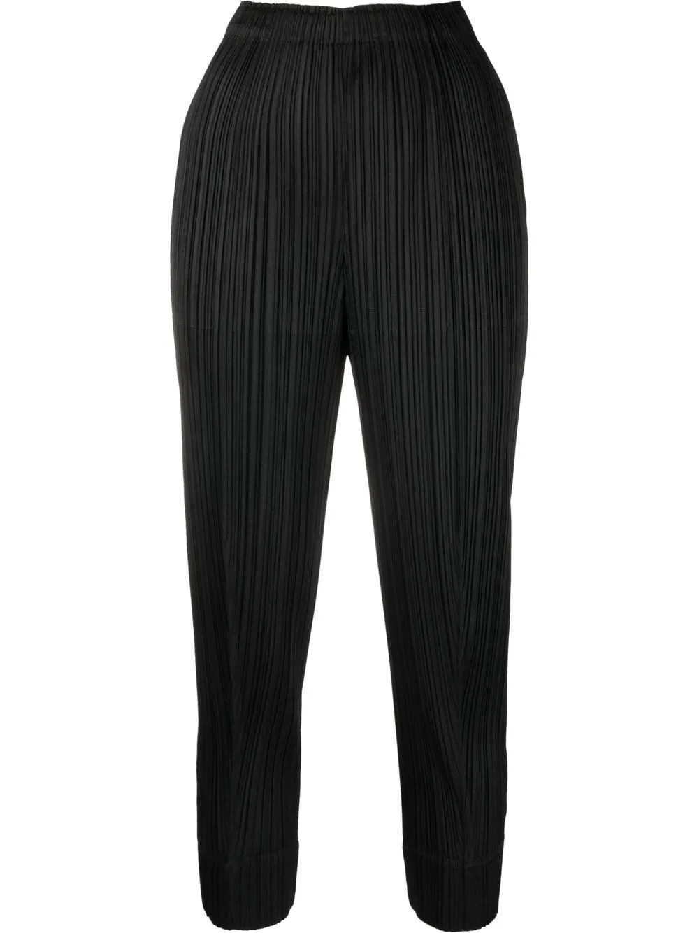 plissé cropped tapered-leg trousers | Farfetch Global