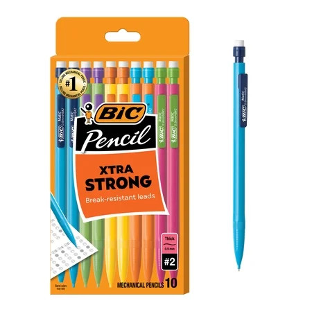 BIC Xtra Strong Mechanical Pencil, 0.9 mm, 10 Count | Walmart (US)