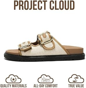 Project Cloud Sandals for Women - Trendy Sandals for Women 2026 with Adjustable Straps - Plush an... | Amazon (US)