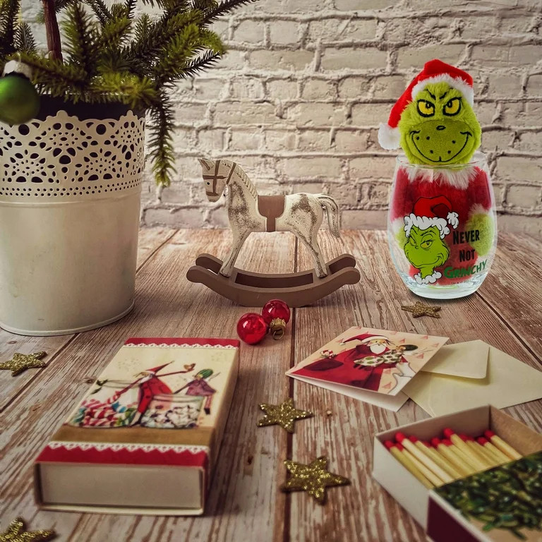 The Grinch Who Stole Christmas Grinch Plush in a Glass | Walmart (US)