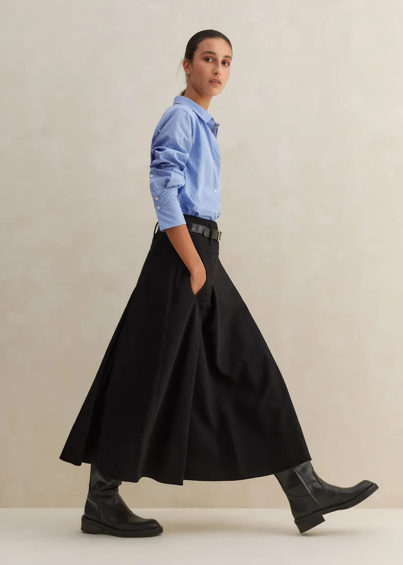 Perfect Workwear Midi A-Line Skirt | ME+EM Global (Excluding US)