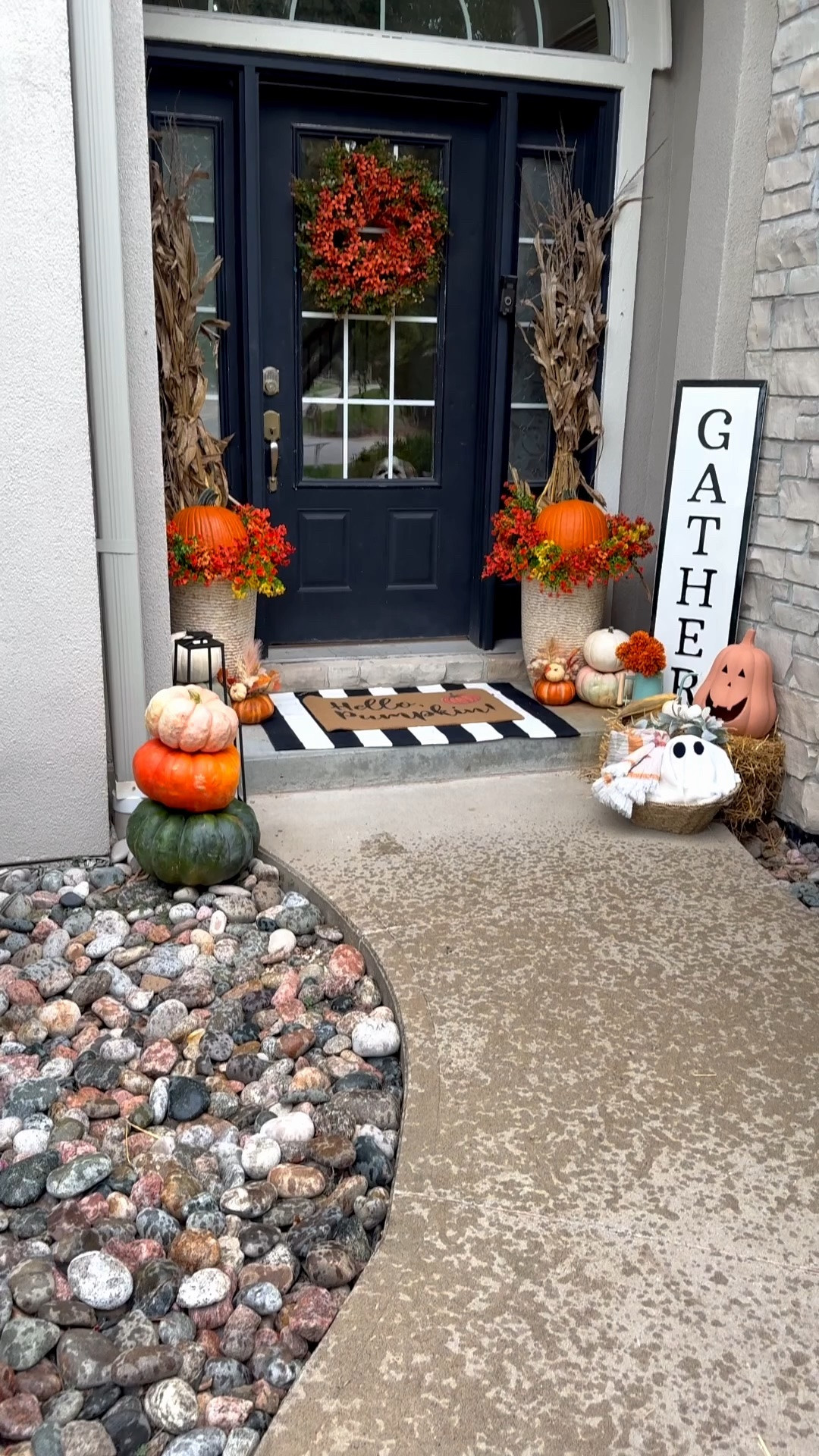 Fall porch refresh 🍂🎃
Nothing says hello fall like pumpkins, mums, cozy layers and a few fun Halloween touches! I love mixing classic fall front porch decor with just enough spooky to carry us right into October. 👻

I linked everything you need to recreate this cozy autumn entryway — from the pumpkins and planters to the layered doormats and seasonal decor.

Shop my fall front porch + Halloween decor below! 🧡#FallPorchDecor #FallFrontPorch #FallDecor #HalloweenDecor #AutumnDecor #FrontPorchIdeas #PumpkinDecor #CozyFallHome

#LTKHome #LTKSeasonal #LTKHome #LTKSeasonal #LTKdayinmylife