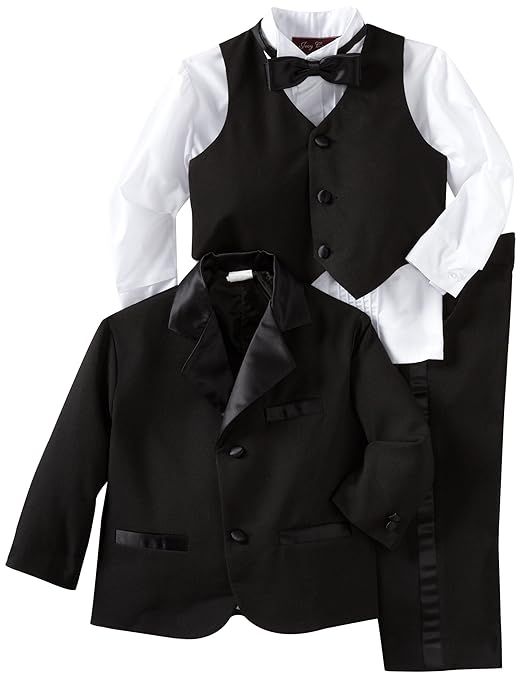 Joey Couture Little Boys' Little Tuxedo No Tail Suit | Amazon (US)