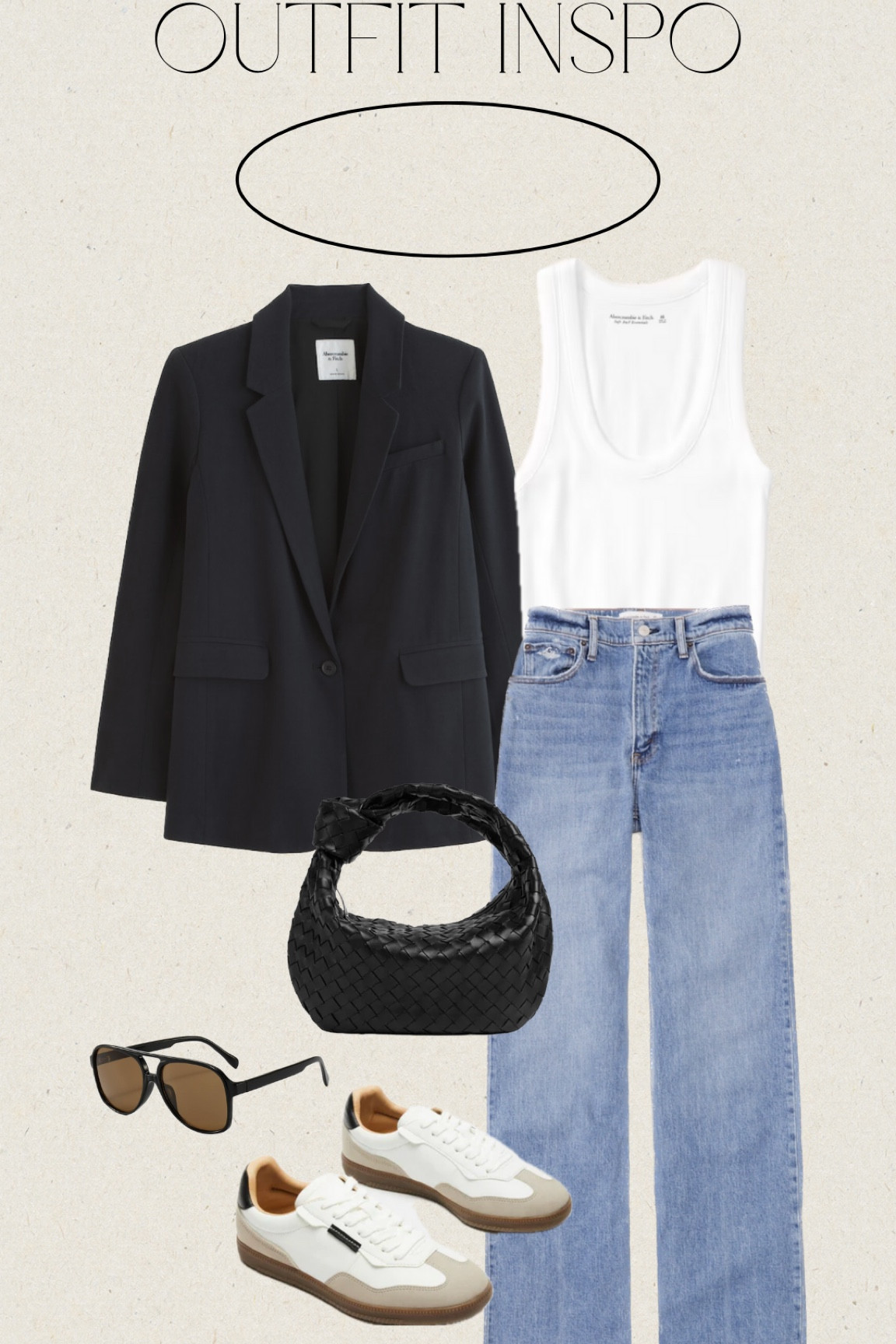 Fall outfit inspo // Abercrombie blazer, white tank, Abercrombie jeans, bottega veneta, Amazon sunnies, Steve Madden 

#LTKSeasonal