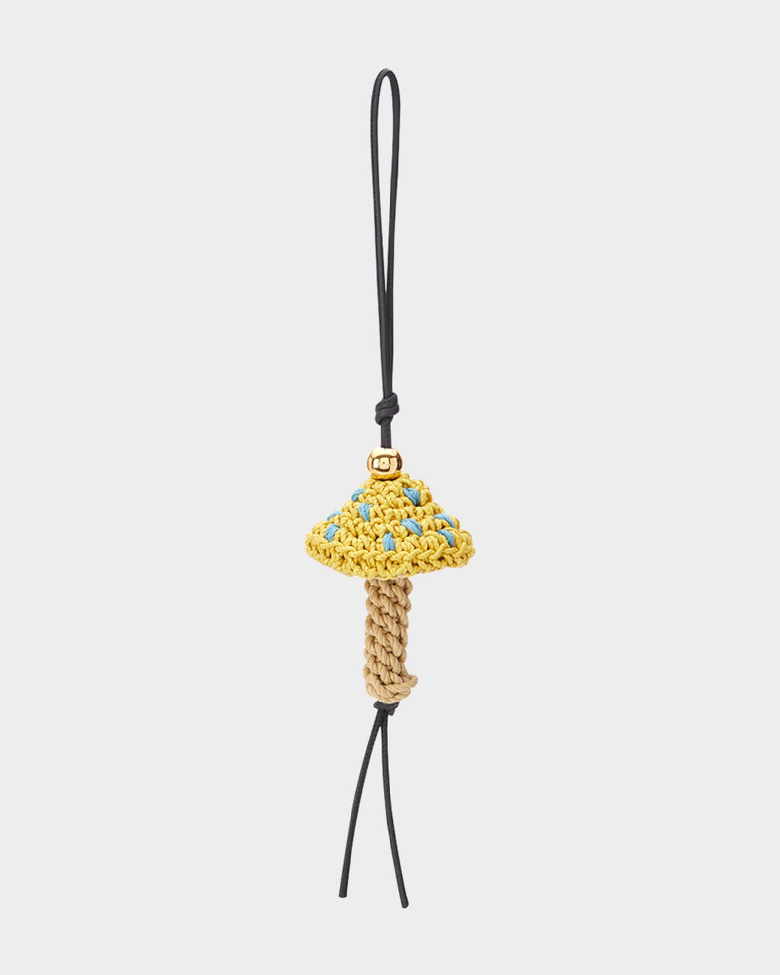 Woven Mushroom Bag Charm | Neiman Marcus